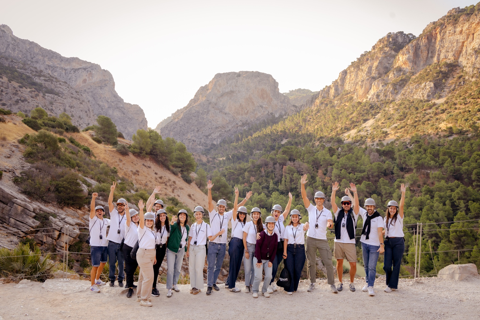 The whole Lagoom Living team during a team-building day